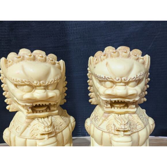 Norleans Chinese Buddhist Imperial Lions Fu Foo Dogs Spiritual Guardian Figures - Picture 5 of 10